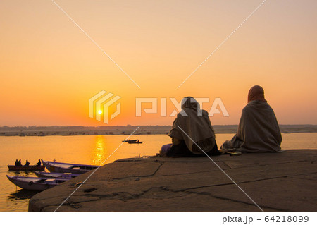 インドの夕日 インドの夕日 64218099
