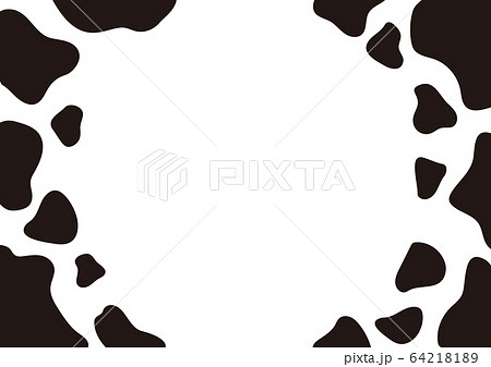 牛柄 背景イラストのイラスト素材
