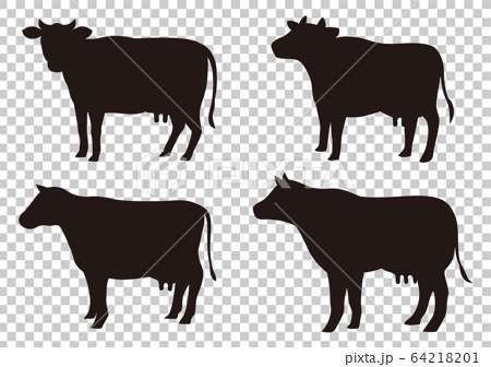 牛のイラストのイラスト素材
