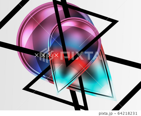 Abstract background - glossy glass bubbles, abstract sphere shapes. Vector Illustration For Wallpaper, Banner, Background, Card, Book Illustration, landing page Abstract background - glossy glass bubbles, abstract sphere shapes. Vector Illustration For Wallpaper, Banner, Background, Card, Book Illustration, landing page 64218231