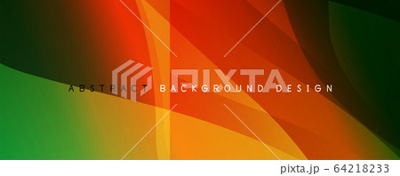 Wave liquid style lines with shadows and light on gradient background Wave liquid style lines with shadows and light on gradient background 64218233
