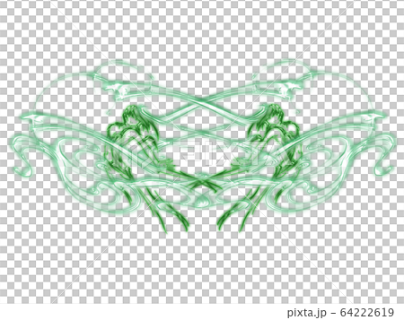 クリスタル風デザイン 双子の風の精霊のイラスト素材