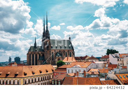 St. Peter and Paul's Cathedral and cityscape from Old Town Hall tower in Brno, Czech Republic St. Peter and Paul's Cathedral and cityscape from Old Town Hall tower in Brno, Czech Republic 64224432