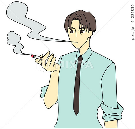 Men smoking cigarettes Men smoking cigarettes 64225350