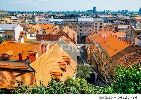 Zagreb cityscape, Ilica main street and funicular in Zagreb, Croatia Zagreb cityscape, Ilica main street and funicular in Zagreb, Croatia 64225734