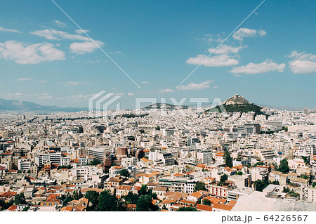 View of Athens cityscape from Acropolis in Greece View of Athens cityscape from Acropolis in Greece 64226567