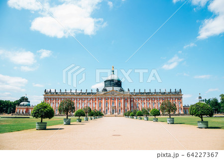 Neues Palais New Palace at Sanssouci park in Potsdam, Germany Neues Palais New Palace at Sanssouci park in Potsdam, Germany 64227367