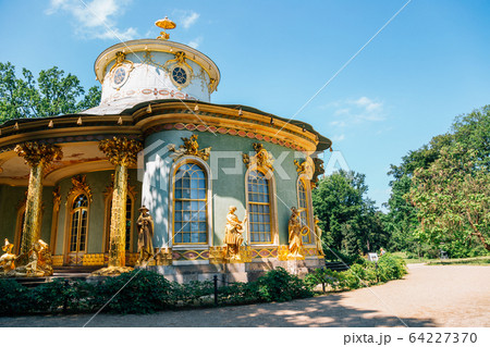 Chinese House at Sanssouci park in Potsdam, Germany Chinese House at Sanssouci park in Potsdam, Germany 64227370