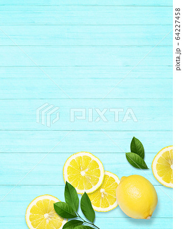 背景 レモン 木目 ブルーのイラスト素材 背景 レモン 木目 ブルーのイラスト素材
