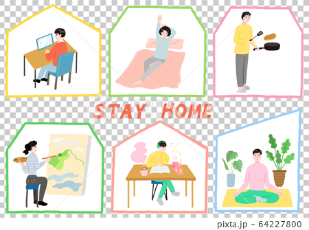 Indoor Hobby Home Set Stock Illustration