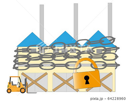 不況で閉鎖した工場 64228960