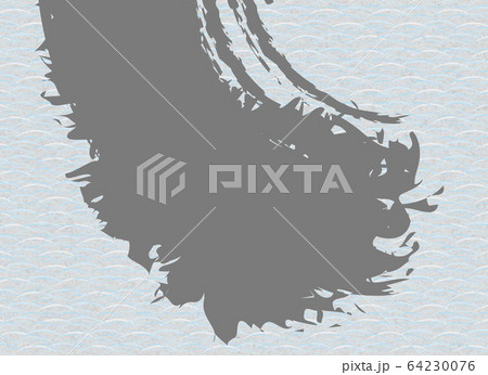 背景：和柄 和風 伝統 日本 壁紙 テクスチャ 屏風 ふすま 襖 灰色 64230076