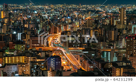 大阪市の夜景 64231299