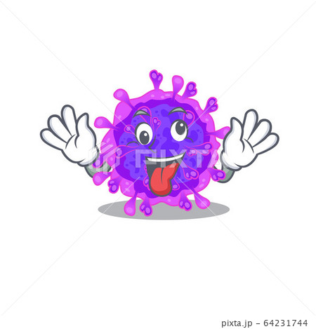 A picture of crazy face alpha coronavirus mascot design style A picture of crazy face alpha coronavirus mascot design style 64231744