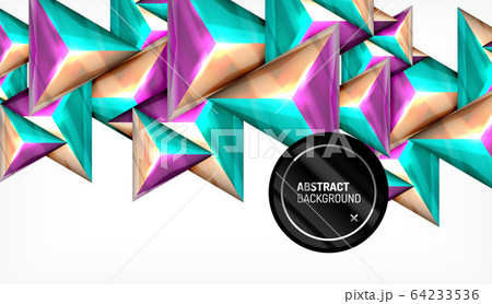 Triangle geometric vector abstract background 64233536