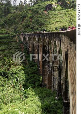 The famous nine-arch bridge of the railway in the 64233774
