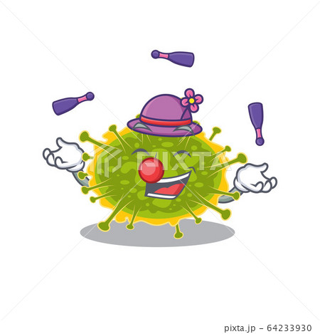 An attractive insthoviricetes cartoon design style playing juggling 64233930