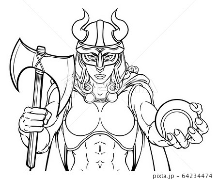 Viking Female Gladiator Tennis Warrior Woman 64234474