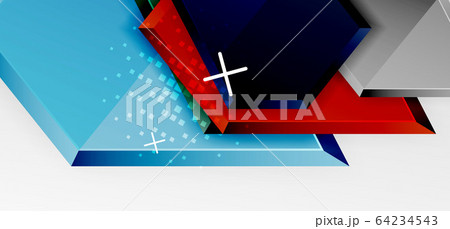 Metal glossy shiny geometric shapes with 3d effect composition. Techno futuristic vector abstract background For Wallpaper, Banner, Background, Card, Book Illustration, landing page 64234543