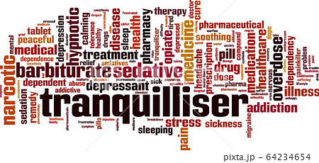 Tranquilliser word cloud 64234654