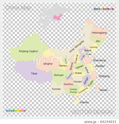 中華人民共和国の地図 64234833