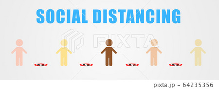 People standing and keeping distance to reduce inflection risk and protect corona virus disease. People standing and keeping distance to reduce inflection risk and protect corona virus disease. 64235356