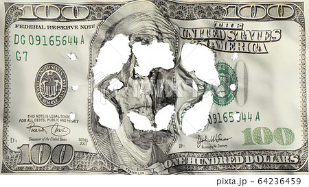Holes in One hundred USD dollar flag 64236459