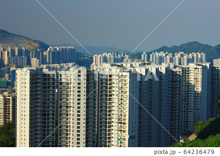 23 June 2008 Hong Kong apartment blocks at north 23 June 2008 Hong Kong apartment blocks at north 64236479
