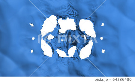 Holes in Blue color flag Holes in Blue color flag 64236480