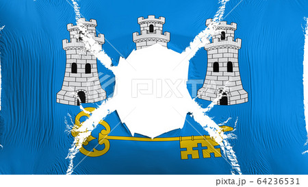 Havana flag with a hole 64236531