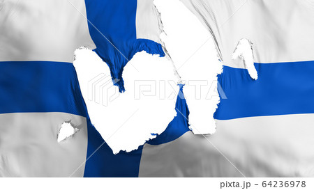 Ragged Finland flag 64236978