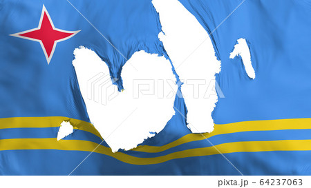 Ragged Aruba flag 64237063