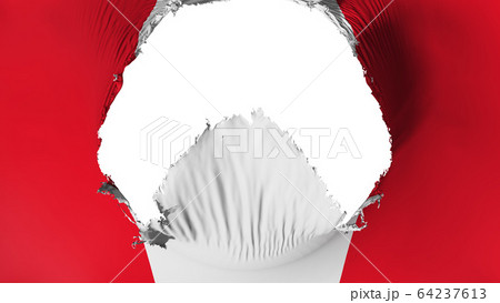 Big hole in Peru flag Big hole in Peru flag 64237613