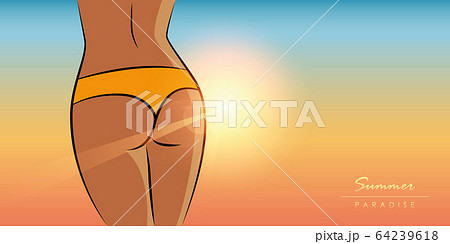 sexy girl in summer on paradise sunny background sexy girl in summer on paradise sunny background 64239618