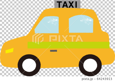 タクシーのイラスト素材