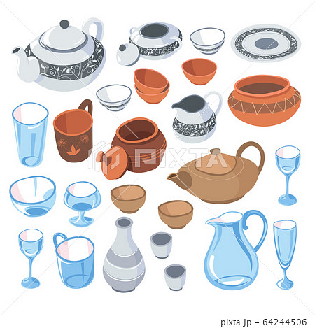 Tableware for serving dishes for guests, kitchenware set Tableware for serving dishes for guests, kitchenware set 64244506