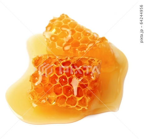 Honeycomb isolated on white backgrounds. 64244956