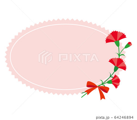 カーネーションフレーム04 64246894