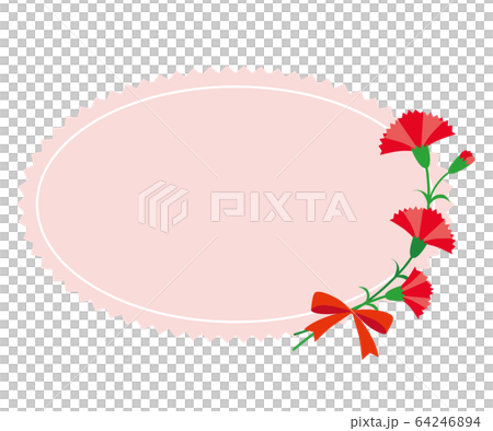 カーネーションフレーム04 64246894