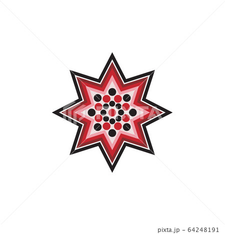 Aboriginal art dots painting icon logo design 64248191
