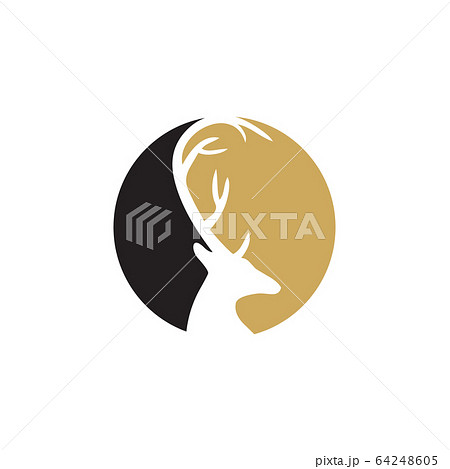 Deer icon logo design template Deer icon logo design template 64248605