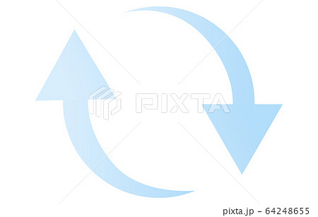 交換のイメージアイコン、水色 交換のイメージアイコン、水色 64248655