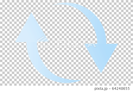 交換のイメージアイコン、水色 交換のイメージアイコン、水色 64248655