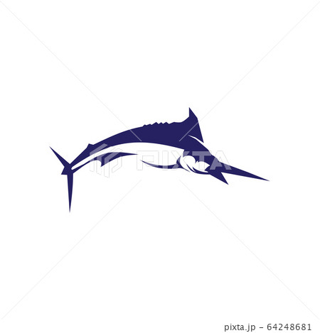 Fishing logo design with using marlin fish icon Fishing logo design with using marlin fish icon 64248681