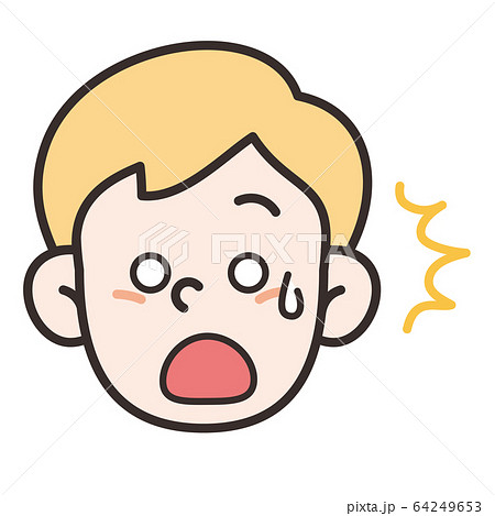 Scared Face Boy Clip Art - Scared Face Boy Image