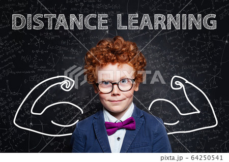 School boy student, Distance learning 64250541