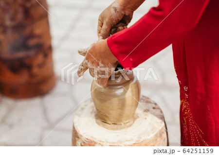 clay pot creation traditional vietnam 64251159