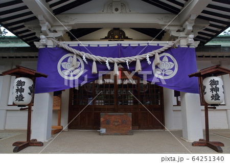 拝殿のアップ(拝殿 古鳴海八幡社 八幡社 愛知県名古屋市緑区) 拝殿のアップ(拝殿 古鳴海八幡社 八幡社 愛知県名古屋市緑区) 64251340