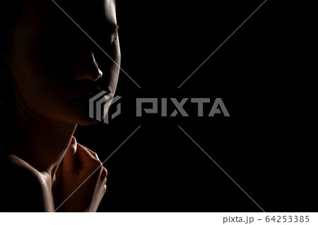 sad stressed woman sad stressed woman 64253385