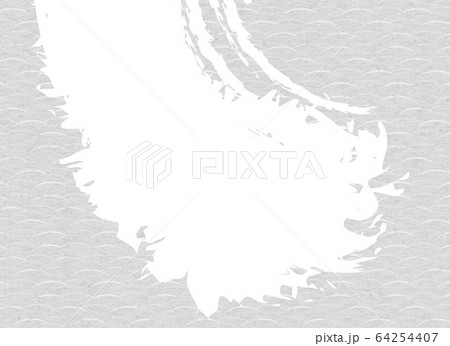 背景：和柄 和風 伝統 日本 壁紙 テクスチャ 屏風 ふすま 襖 灰色 64254407